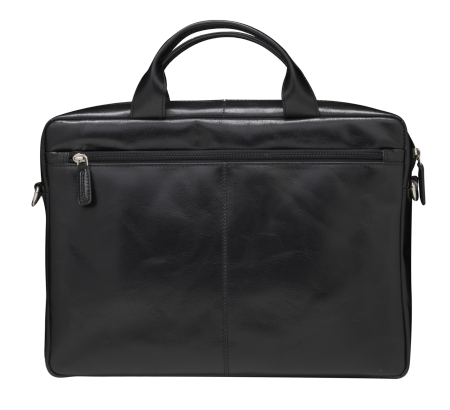 dbramante1928 Amalienborg - skórzana torba z paskiem na ramię oraz kieszenią na laptop 15" (black) (BG15GTBL1489)