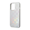 Karl Lagerfeld Monogram Iridescent - Etui iPhone 14 Pro Max (srebrny) (KLHCP14XLGMMSV3)