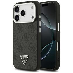 Guess 4G Triangle Logo MagSafe - Etui iPhone 17 Pro (czarny) (GUHMP17LP4TSRCMK)