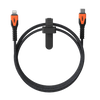 UAG Rugged Cable - kabel USB-C - lightning 30W, 1,5 m (black/orange) (9B4414114097)