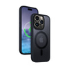 Crong Hybrid Frost MAG Cover - Etui iPhone 15 Pro MagSafe (granatowy) (CRG-HFM-IP1561P-BLUE)