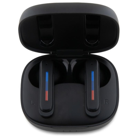 BMW Printed Logos - Słuchawki Bluetooth TWS ENC + etui ładujące (czarny) (BMBEMIATP20LOK)