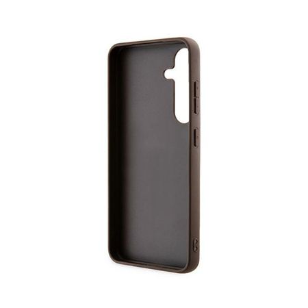 Guess 4G Metal Gold Logo - Etui Samsung Galaxy S24 (brązowy) (GUHCS24SG4GFBR)