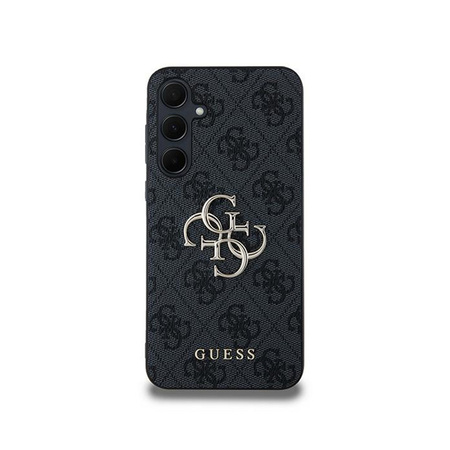 Guess 4G Big Metal Logo - Etui Samsung Galaxy A35 5G (czarny) (GUHCSA354GMGGR)