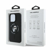 Karl Lagerfeld Silicone Karl & Choupette Ring MagSafe - Etui iPhone 16 Pro Max (czarny) (KLHMP16XSCMKCRHK)