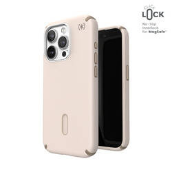 Speck Presidio2 Pro ClickLock & MagSafe - Etui iPhone 15 Pro (Bleached Bone / Heirloom Gold / Hazel Brown) (150446-3214)