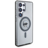 Karl Lagerfeld Button Karl Head Printed Logo MagSafe - Etui Samsung Galaxy S25 Ultra (czarny) (KLHMS25LHLSKIK)