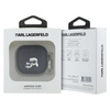 Karl Lagerfeld Monogram Karl & Choupette Head - Etui AirPods 4 (czarny) (KLA4PGKCPK)