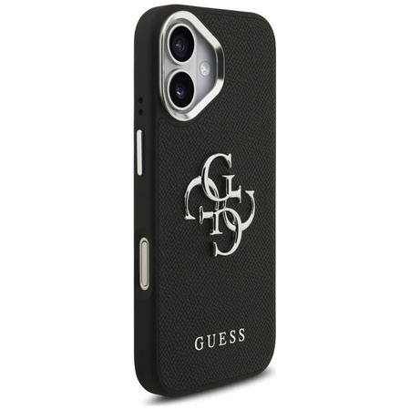 Guess Grained Big 4G Classic Logo - Etui iPhone 17 (czarny) (GUHCP17SPG4SMCEK)