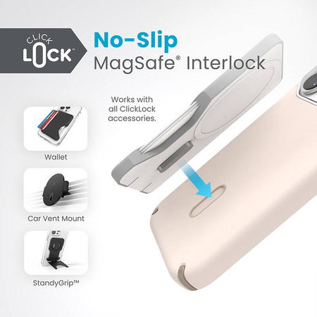 Speck Presidio2 Pro ClickLock & MagSafe - Etui iPhone 15 Pro (Bleached Bone / Heirloom Gold / Hazel Brown) (150446-3214)