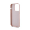 Guess Quilted Metal Logo - Etui iPhone 15 Pro Max (różowy) (GUHCP15XPSQSQSP)