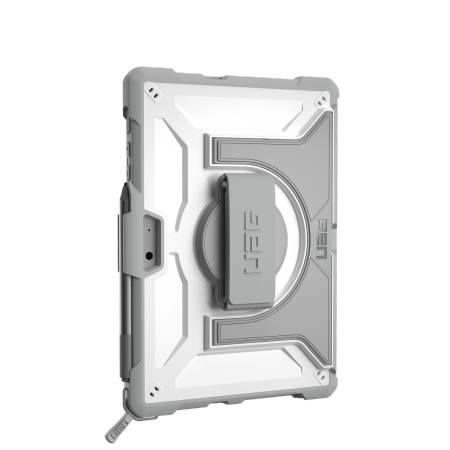 UAG Plasma - obudowa ochronna z wbudowaną podstawką oraz paskiem na ramię i dłoń do Microsoft Surface GO 1/2/3 (wersja OEM) (white/gray) (321073B14130)