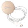 Guess Bundle Pack MagSafe IML Marble - Zestaw etui + ładowarka MagSafe iPhone 14 Plus (czarny/złoty) (GUBPP14MHMEACSK)