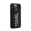 Karl Lagerfeld 3D Rubber Glitter Logo - Etui iPhone 15 Pro (czarny) (KLHCP15L3DMBKCK)
