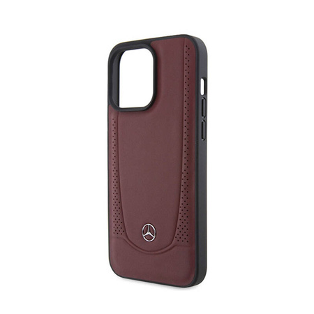 Mercedes Leather Urban Line - Etui iPhone 15 Pro (czerwony) (MEHCP15LARMRE)