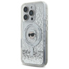 Karl Lagerfeld Liquid Glitter Karl Head MagSafe - Etui iPhone 16 Pro (przezroczysty) (KLHMP16LLGKISGH)