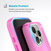 Speck Presidio2 Grip ClickLock & MagSafe - Etui iPhone 16 Pro (True Pink / Shocking Pink / White) (150701-3249)
