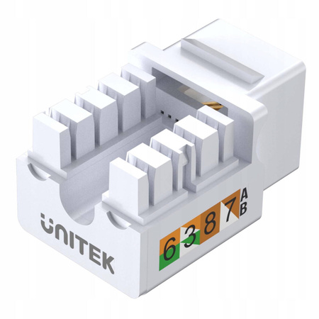 Unitek moduł Keystone port RJ-45 (8P8C) Cat 6 UTP (T012A)