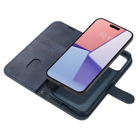 Spigen Wallet S Pro - Etui do iPhone 15 Pro (Navy) (ACS06741)