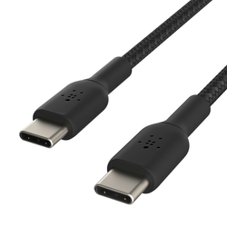 Belkin Kabel USB C na USB C 60W oplot, czarny 0,15m (CAB004BT0MBK)