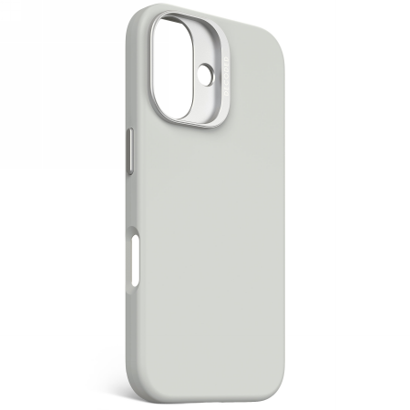 Decoded AntiMicrobial Silicone Backcover - silikonowa obudowa ochronna do iPhone 16 kompatybilna z MagSafe (stone gray) (D25IPO16BCS9SY)