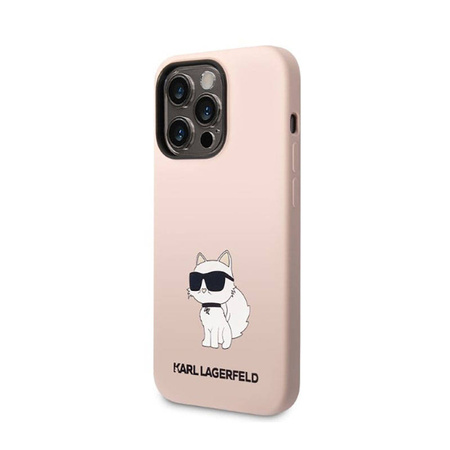Karl Lagerfeld Silicone NFT Choupette - Etui iPhone 14 Pro Max (różowy) (KLHCP14XSNCHBCP)