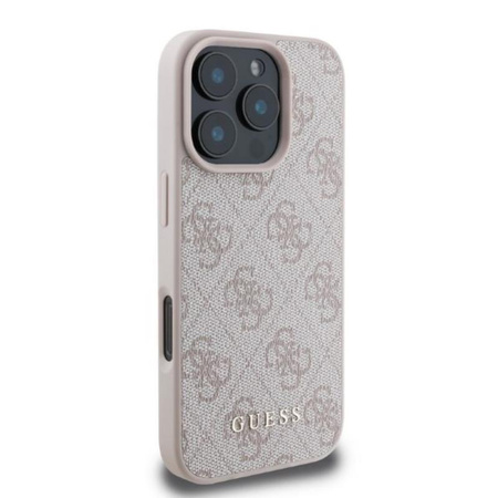 Guess 4G Classic - Etui iPhone 16 Pro Max (różowy) (GUHCP16XG4GFPI)