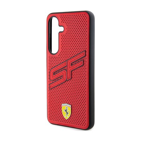 Ferrari Big SF Perforated - Etui Samsung Galaxy S24+ (czerwony) (FEHCS24MPINR)