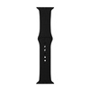 Crong Liquid - Pasek do Apple Watch 44/45/46/49 mm (czarny) (CRG-44LQB-BLK)