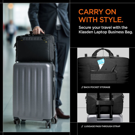 Spigen KD300 Klasden Laptop Bag - Torba na notebooka 16" (Czarny) (AFA09540)