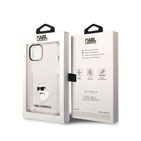 Karl Lagerfeld IML NFT Choupette - Etui iPhone 14 Plus (różowy) (KLHCP14MHNCHTCP)
