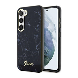 Guess Marble Collection - Etui Samsung Galaxy S23 (czarny) (GUHCS23SPCUMAK)