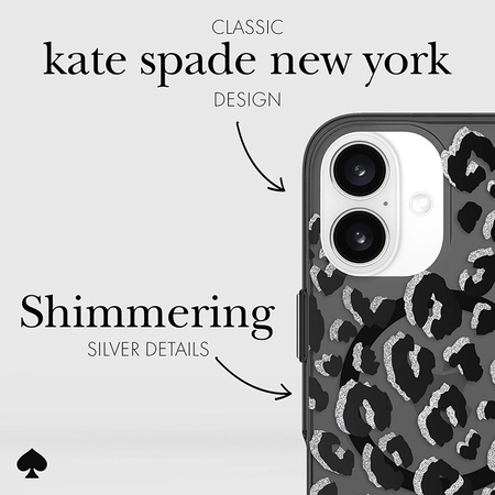 Kate Spade New York Protective MagSafe - Etui iPhone 16 (City Leopard) (KS055040)