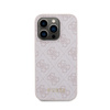 Guess 4G Metal Gold Logo - Etui iPhone 15 Pro (różowy) (GUHCP15LG4GFPI)