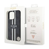 Guess 4G Printed Stripes MagSafe - Etui iPhone 13 Pro (Czarny) (GUHMP13LP4RPSK)