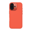 Decoded AntiMicrobial Silicone Stacks Backcover - silikonowa obudowa ochronna do iPhone 16 kompatybilna z MagSafe (tangerine) (D25IPO16BCST9TE)