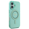 Guess IML Rhinestones MagSafe - Etui iPhone 16 (zielony) (GUHMP16SPFTDTEN)