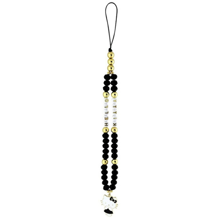Hello Kitty Pearls and Beads Kitty Charm - Zawieszka do telefonu (czarny) (HKSTBEHK)