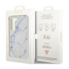 Guess Marble Collection - Etui Samsung Galaxy S23+ (biały) (GUHCS23MPCUMAH)