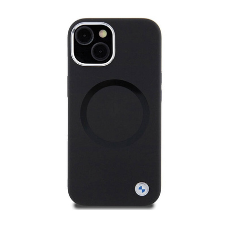BMW Signature Liquid Silicone MagSafe - Etui iPhone 15 (czarny) (BMHMP15SSILBK2)