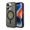 Ferrari Translucent MagSafe - Etui iPhone 14 Pro Max (Czarny) (FEHMP14XURKK)