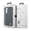 BMW Leather Textured & Stripe - Etui Samsung Galaxy S23+ (czarny) (BMHCS23M22RDPK)