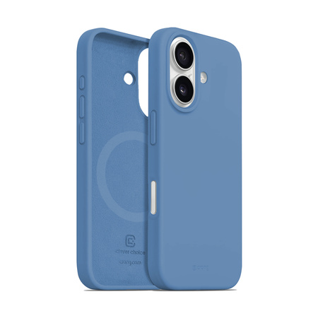 Crong Color Cover Magnetic - Etui iPhone 16 MagSafe (niebieski) (CRGCOLRMIP1661BLU)