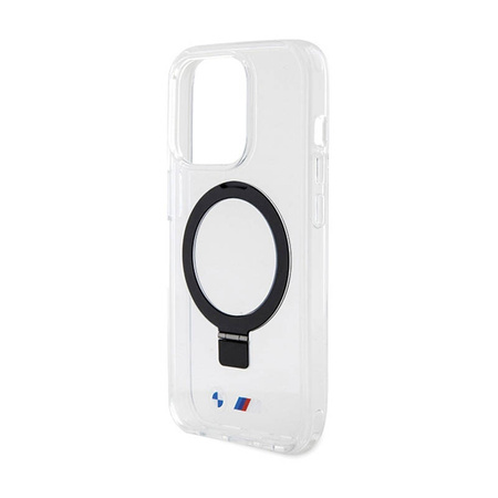 BMW Ring Stand M Collection MagSafe - Etui iPhone 15 Pro (przezroczysty) (BMHMP15LURST)