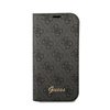 Guess 4G Metal Camera Outline Booktype Case - Etui iPhone 14 (czarny) (GUBKP14SHG4SHK)