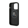 BMW Leather Hot Stamp Tricolor MagSafe – Etui iPhone 14 Pro Max (Czarny) (BMHMP14X22PTDK)