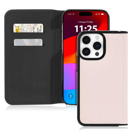 Kate Spade New York Wrap Folio Case - Skórzane etui z klapką iPhone 15 Pro Max (Pale Vellum) (KS052658)