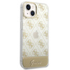 Guess 4G Stripe Script Logo Electroplated Pattern – Etui iPhone 14 Plus (złoty) (GUHCP14MHG4MHG)