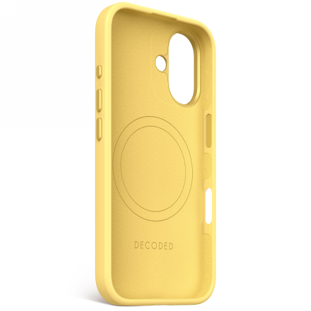 Decoded AntiMicrobial Silicone Backcover - silikonowa obudowa ochronna do iPhone 16 kompatybilna z MagSafe (popcorn) (D25IPO16BCS9PN)