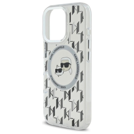 Karl Lagerfeld IML Monogram Karl Choupette Head MagSafe Etui iPhone 16 Pro